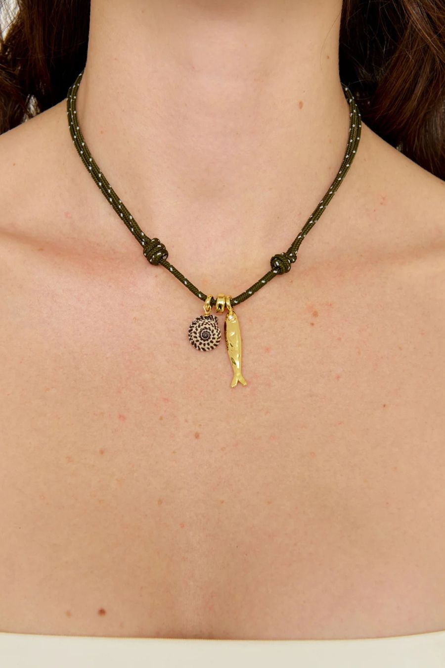 Corvo Necklace in Green