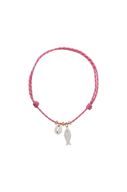 Ollie Necklace in Pink