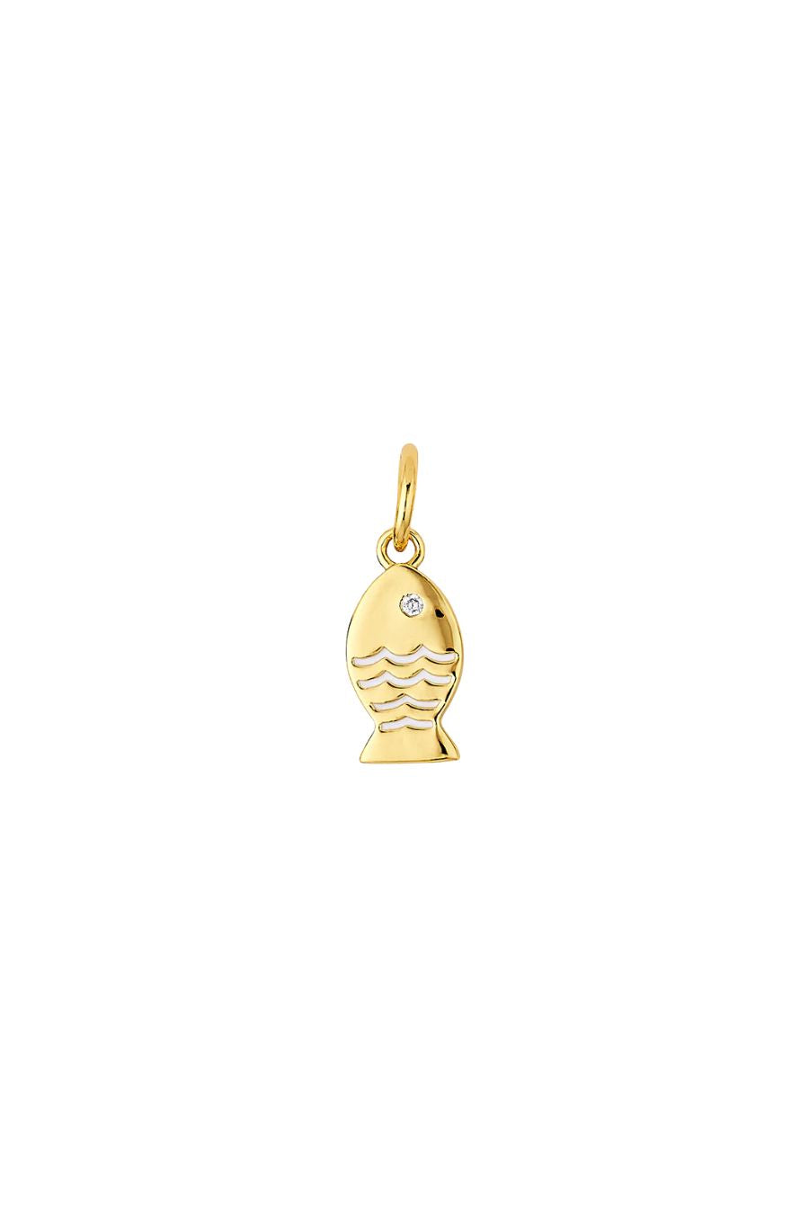 Mini Fish Charm in Ivory