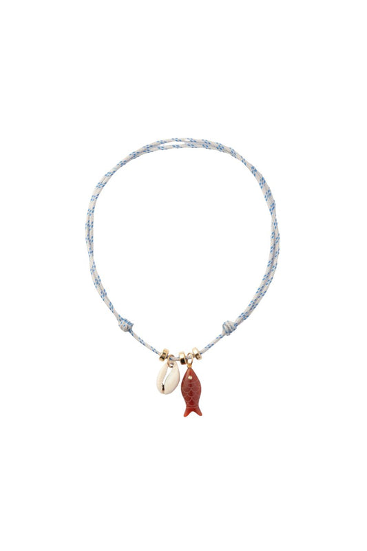 Snapper Necklace in Blue