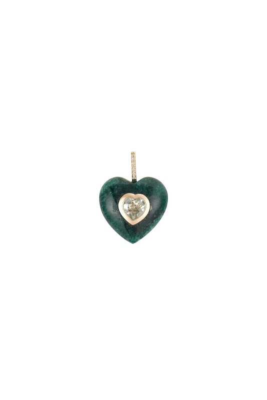Green Aventurine Heart Pendant
