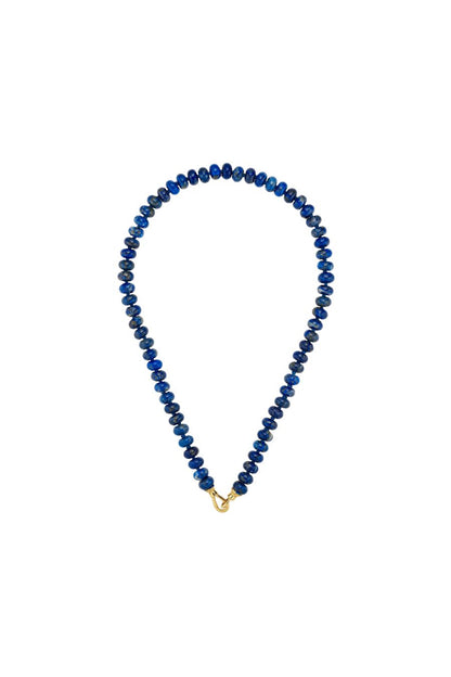 Lapis Lazuli Rondelle Bead Necklace