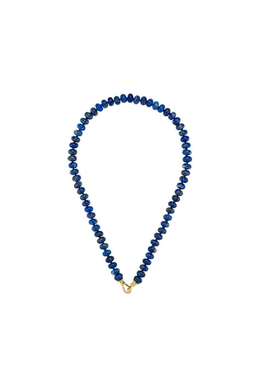 Lapis Lazuli Rondelle Bead Necklace