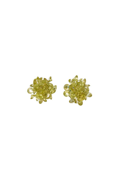 Cubic Cluster Earrings Kiwi