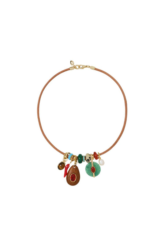 The Leather Tiny Treasures Necklace