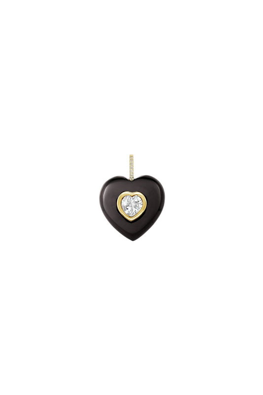 Black Onyx Heart Pendant