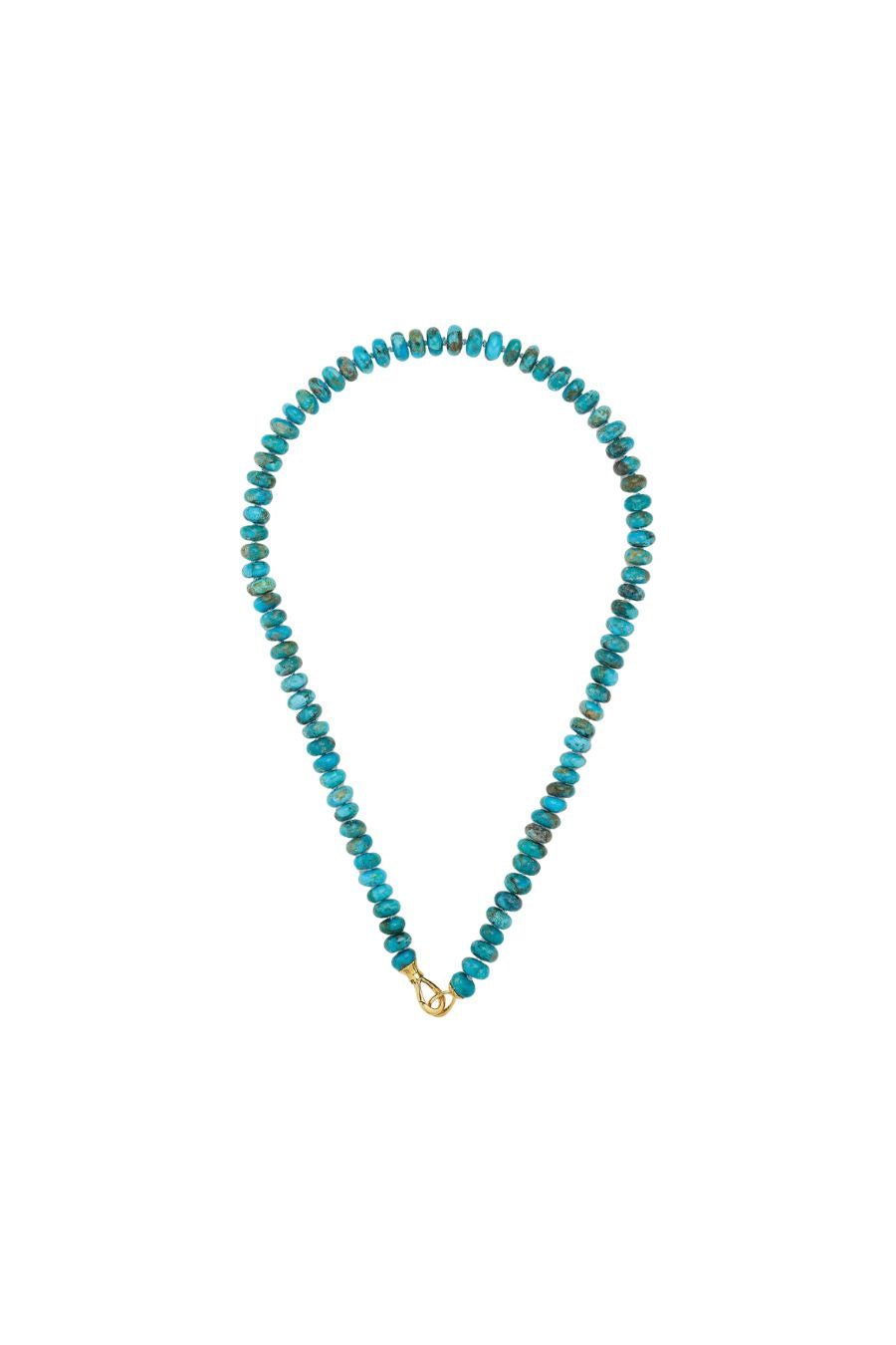 Turquoise Rondelle Bead Necklace