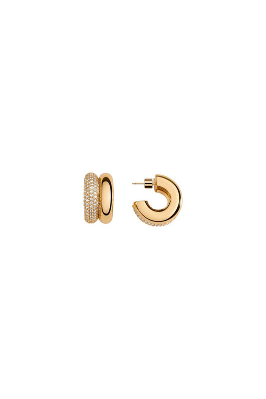 CZ Doublehoop Earrings