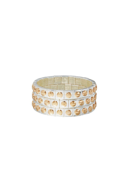 The Stud Bracelet Trio