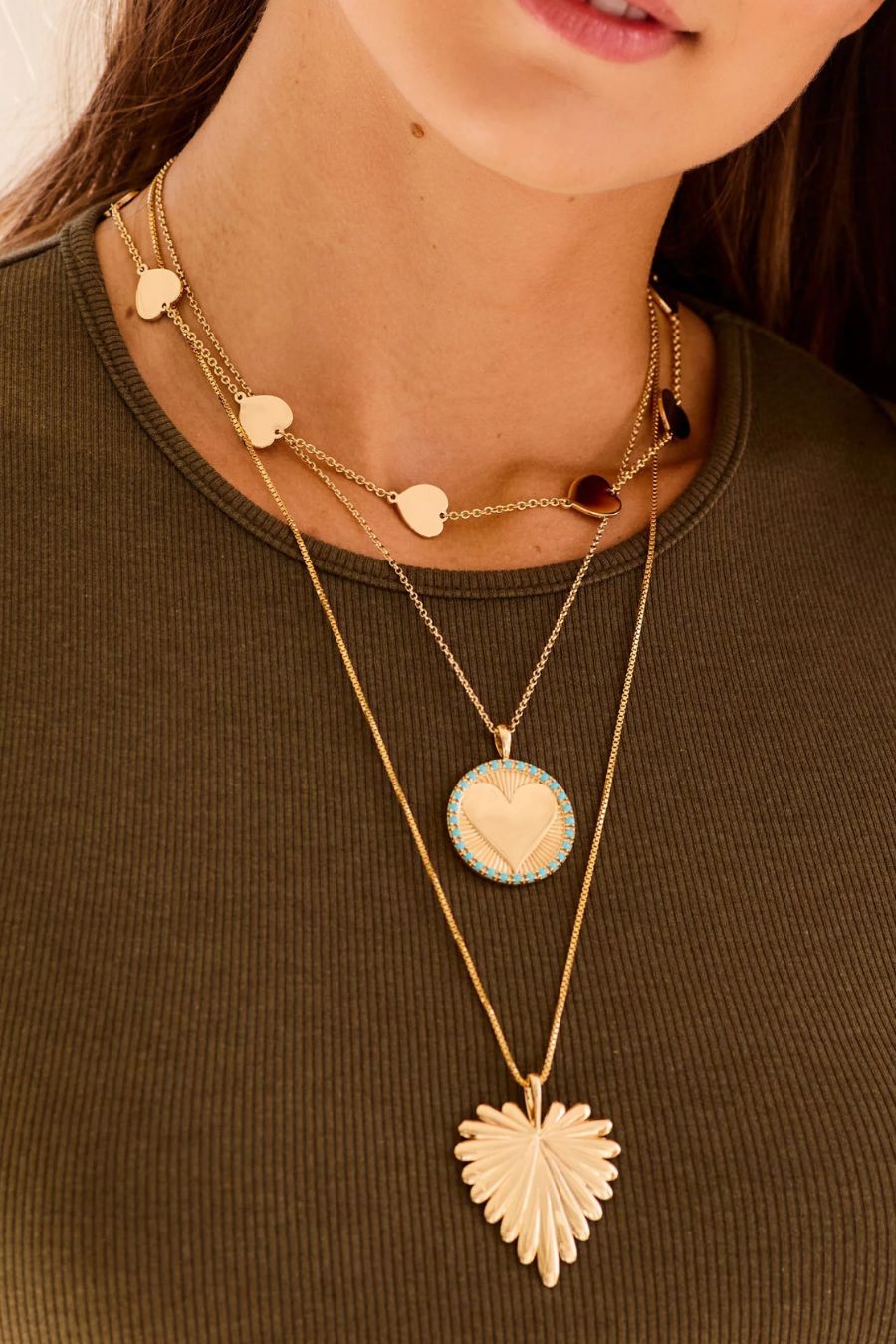 LOVE Pieces of My Heart Chain Necklace