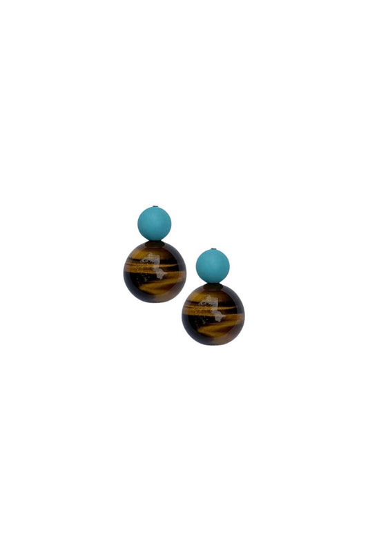 Central Park Gemstone Bubble Earrings