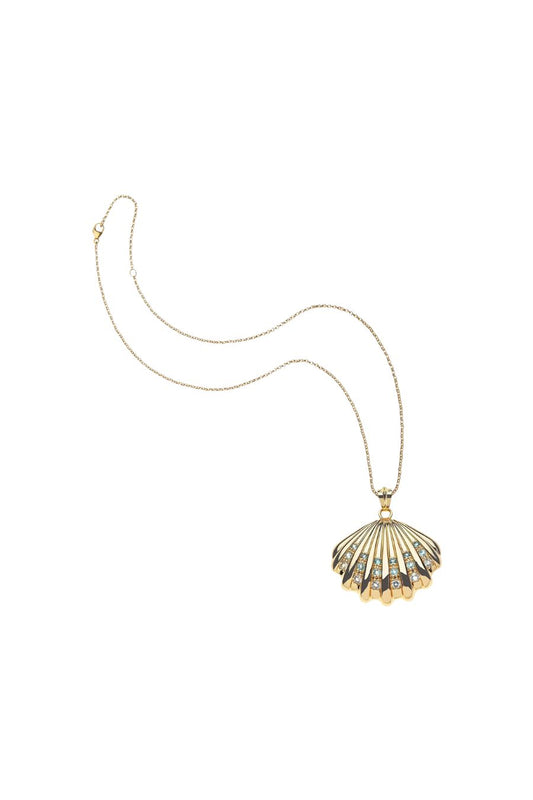 Strong in Waves Shell Pendant Necklace