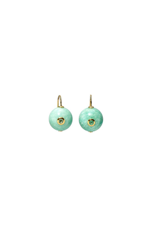 Comet Earrings in Amazonite