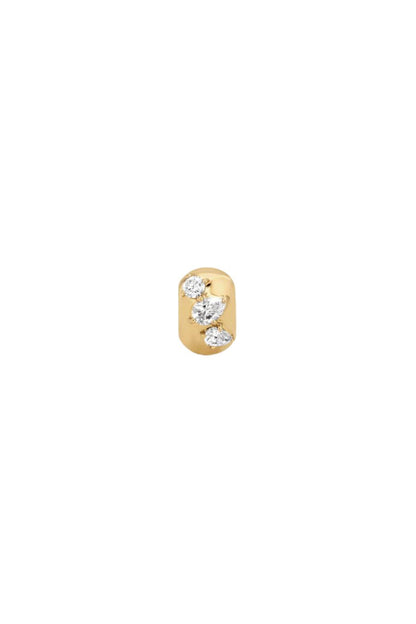 Diamond Pear Cluster Big Bead Lab Grown