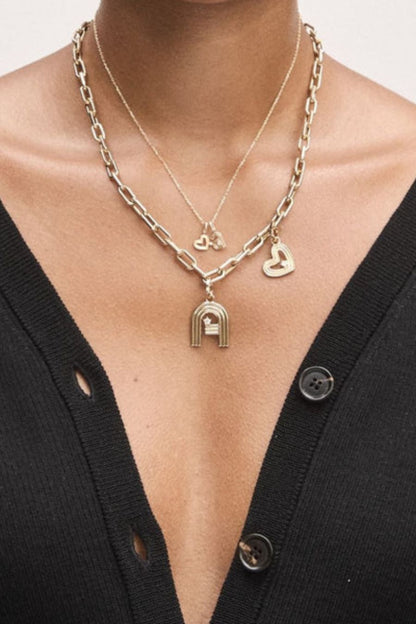 Groovy Diamond Heart Mini Charm