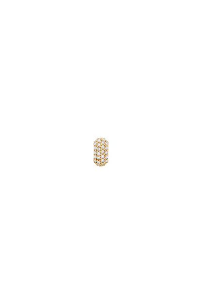 Wide Pavé Diamond Mini Bead
