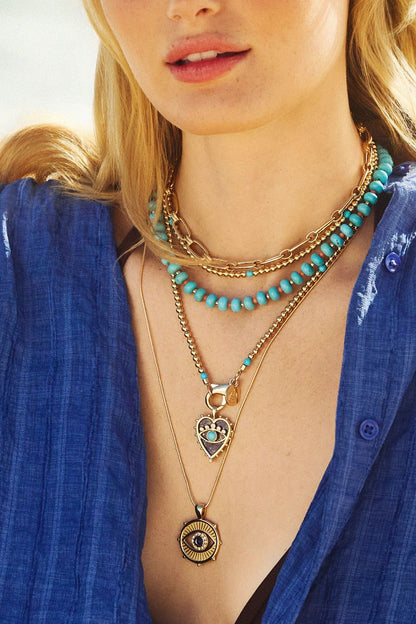 Turquoise Natural Beaded Necklace