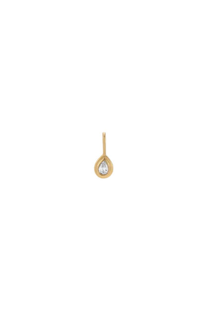 Groovy Diamond Teardrop Mini Charm