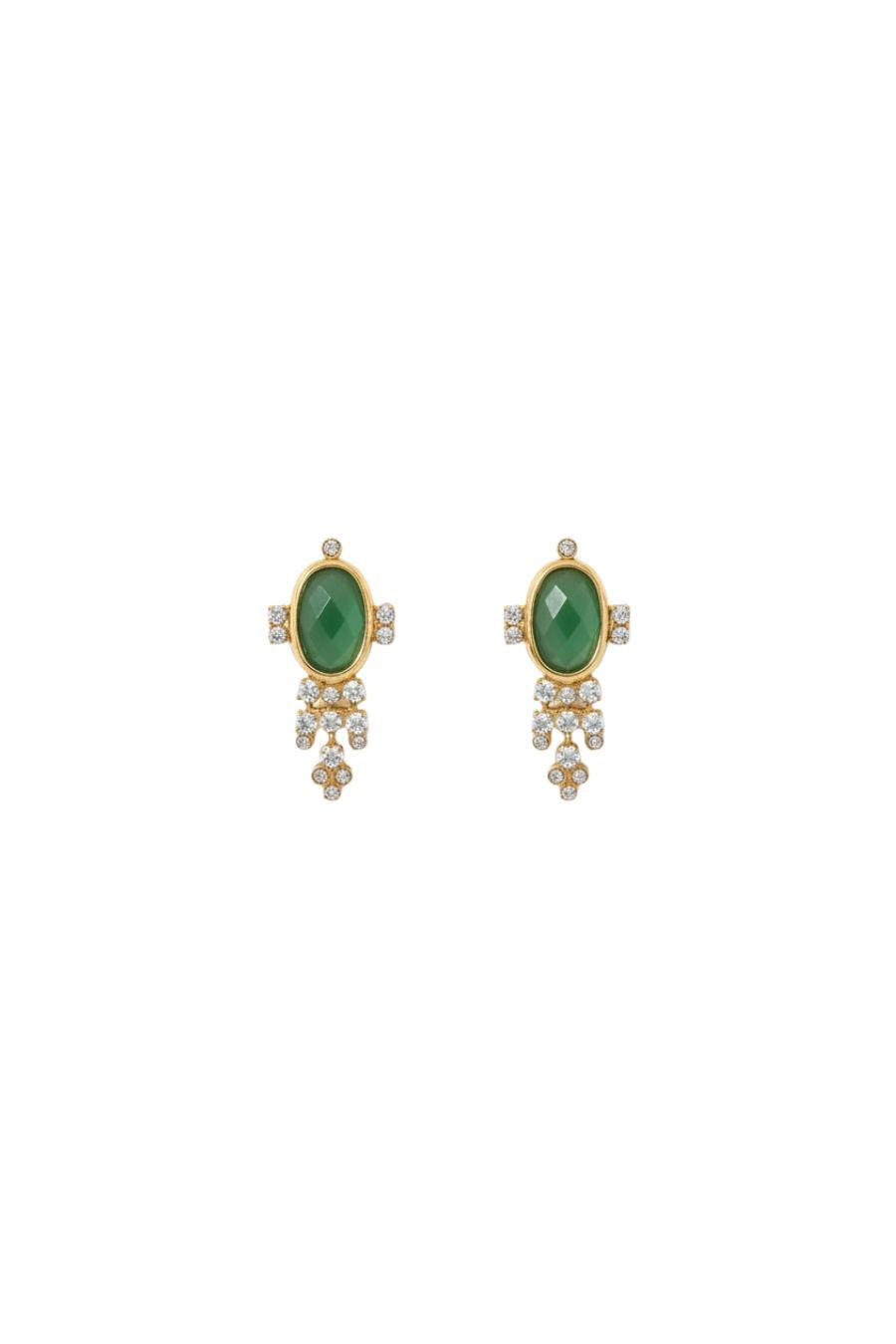 Tiki Earrings in Serpentine
