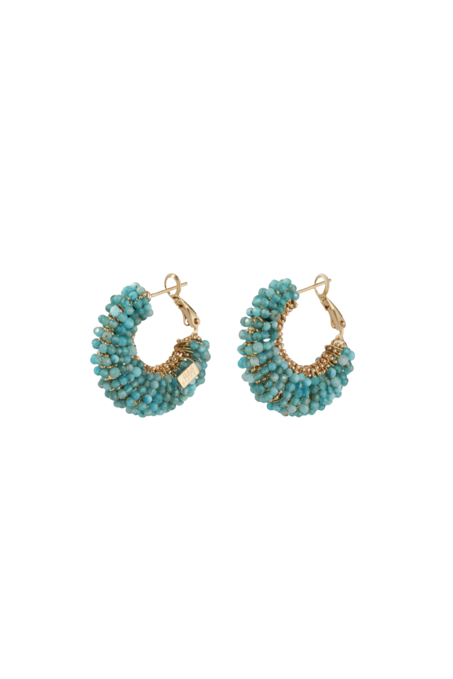Izzia Earrings in Blue Apatite