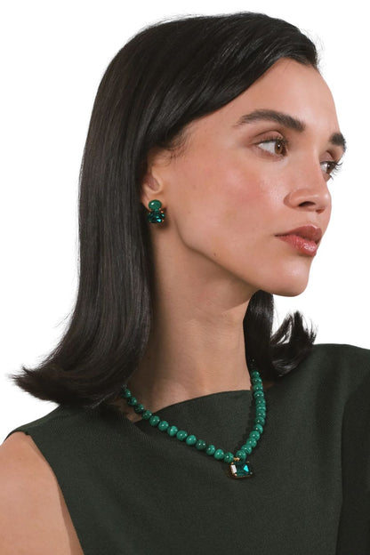 Sidonie Necklace in Malachite