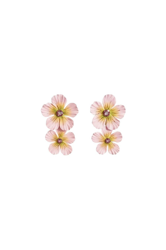 Theresa Earrings in Peony