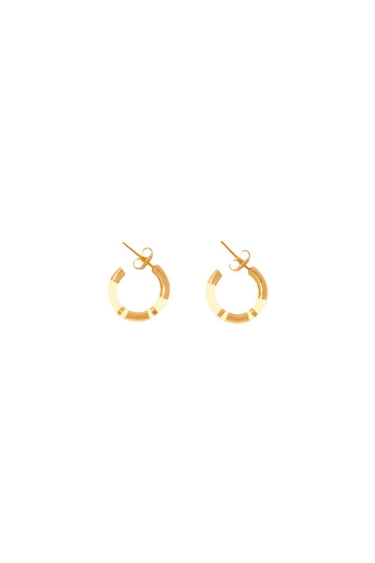 Positano Mini Hoops in Ivory