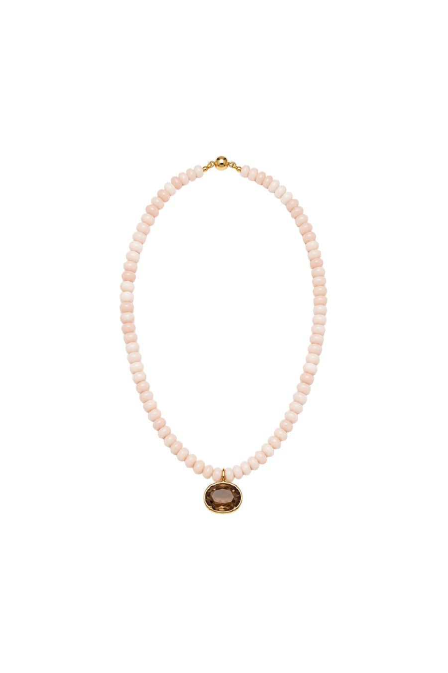 Sidonie Necklace in Pink Opal