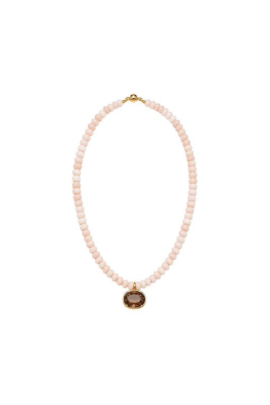 Sidonie Necklace in Pink Opal
