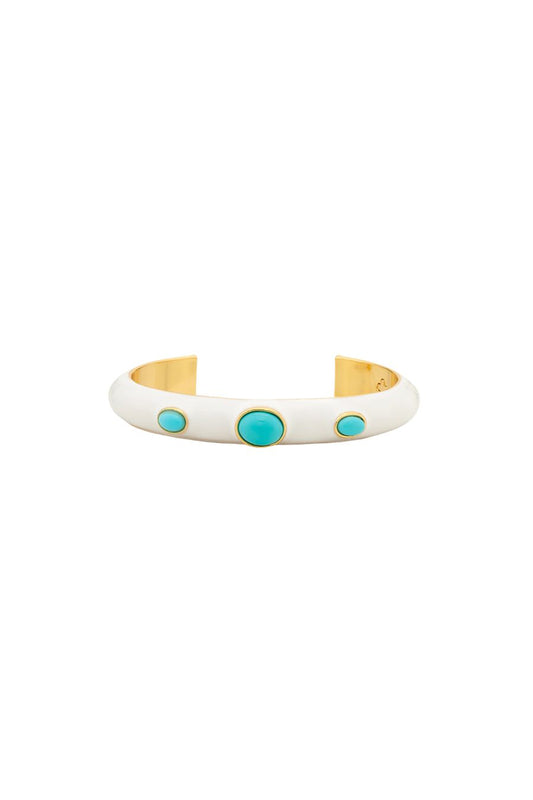 Talitha Enamel Cuff in Turquoise