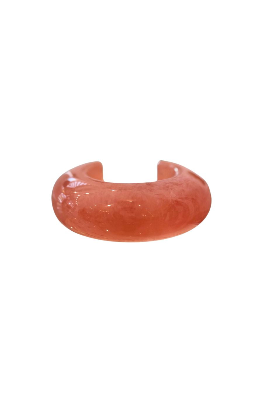 Arc Cuff in Marbled Grapefruit