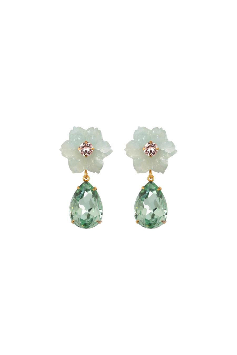 Juna Earrings in Aquamarine