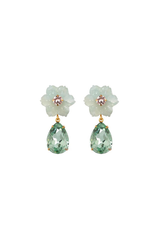 Juna Earrings in Aquamarine