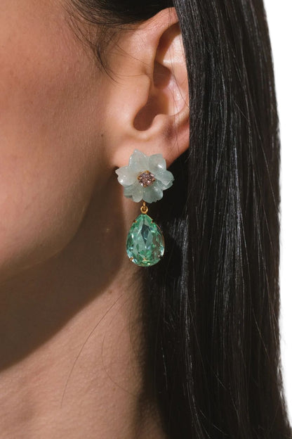 Juna Earrings in Aquamarine