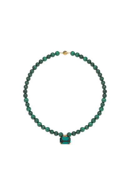 Sidonie Necklace in Malachite