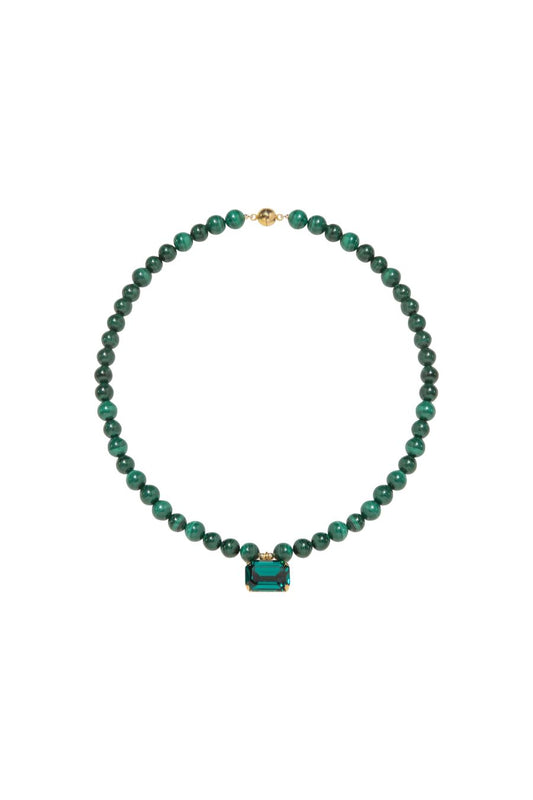 Sidonie Necklace in Malachite