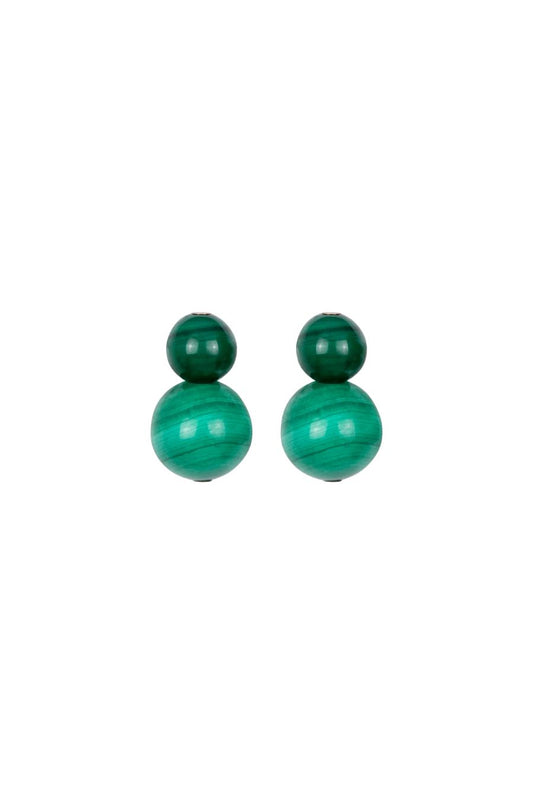 Cara Earrings in Malachite