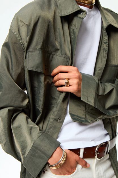 Tubular Hinged Bracelet Trio