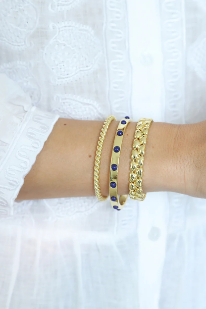 Stella Bangle in Lapis
