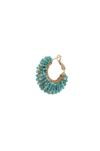 Izzia Earrings in Blue Apatite