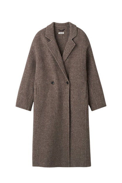 Herringbone Coat in Brown
