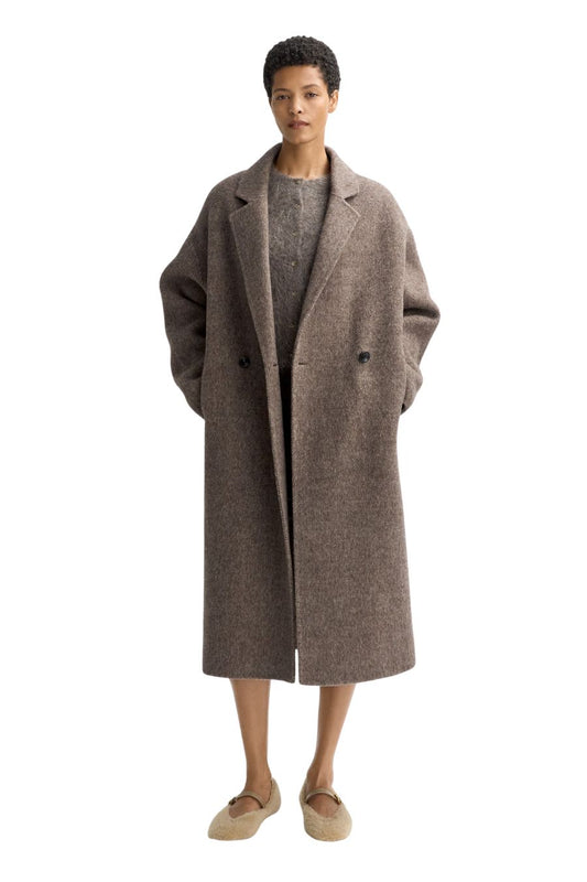 Herringbone Coat in Brown