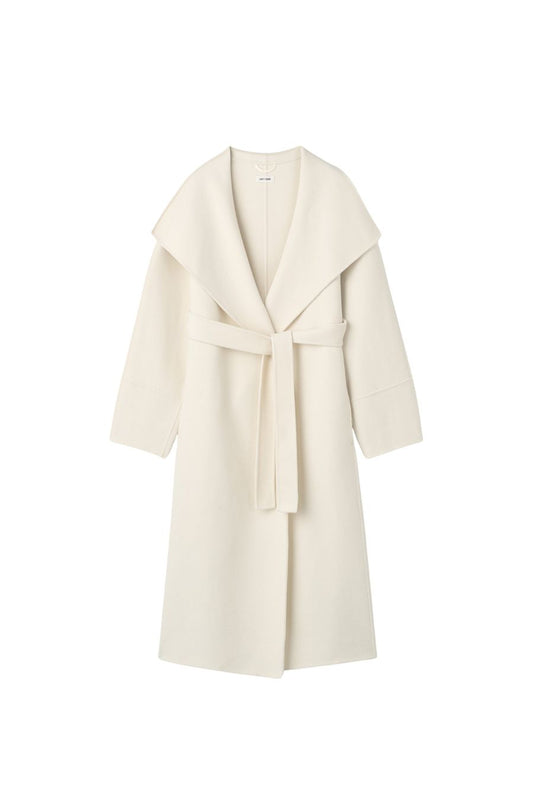 Long Coat in Feather White