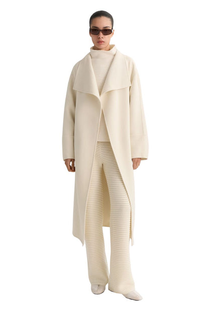 Long Coat in Feather White