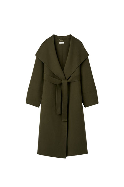 Long Coat in Olive