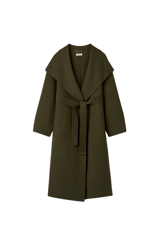 Long Coat in Olive
