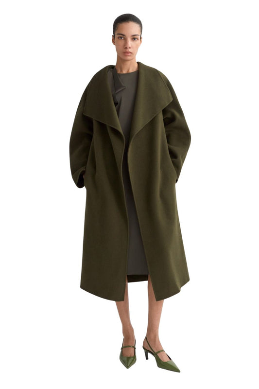 Long Coat in Olive