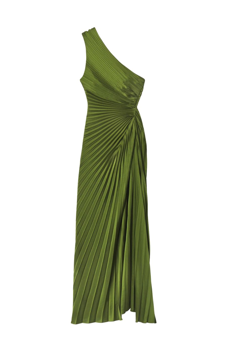 Lara Satin Pleated Gown