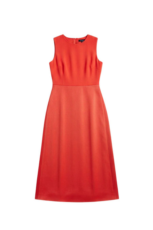 Allina Dress in Tomato Red