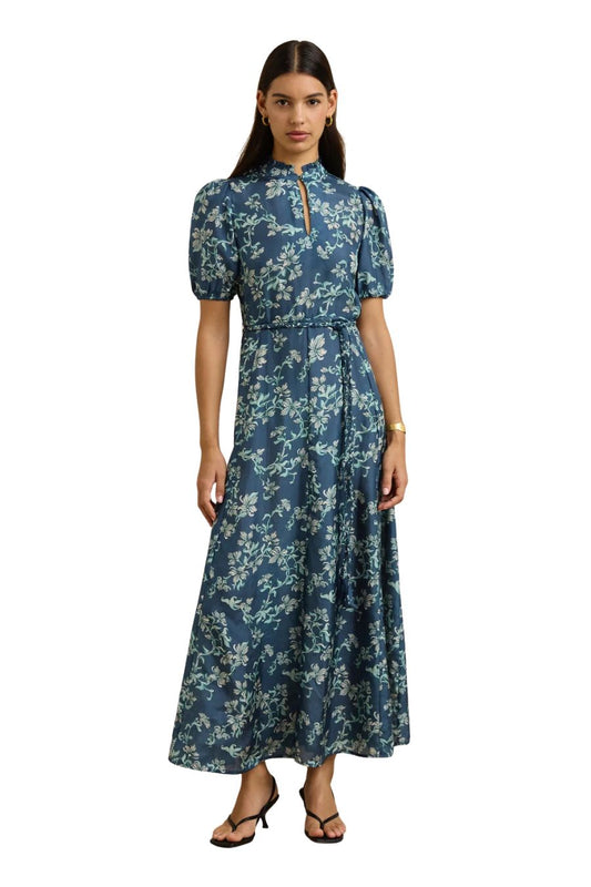 Oceanus Dress in Jasmine Blue